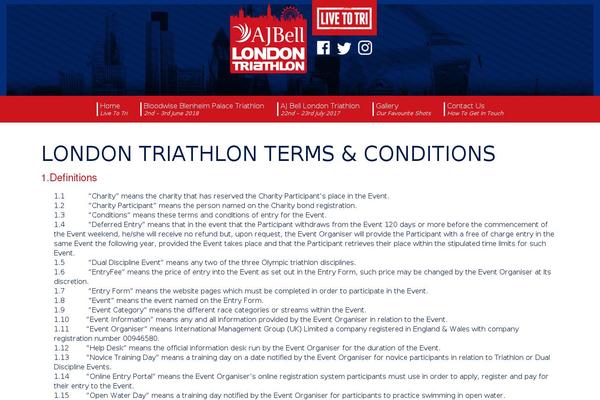thelondontriathlon.com site used London-tri