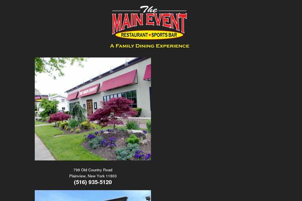 themaineventny.com site used Restaurant Lite