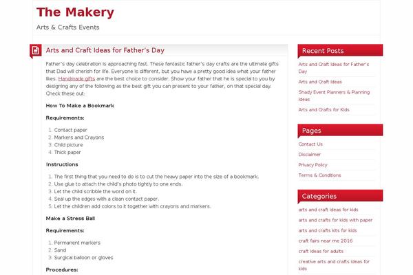 themakeryblog.com site used BlogoLife