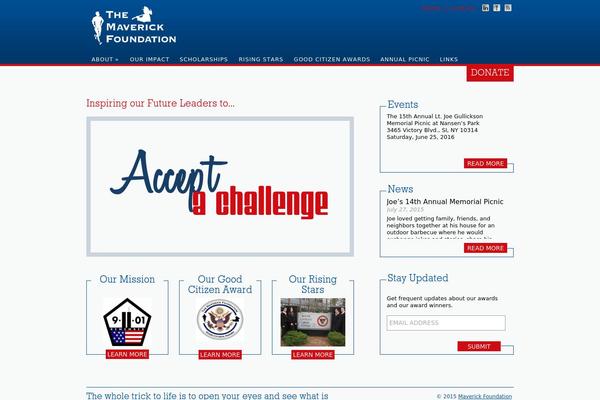 themaverickfoundation.com site used Maverick