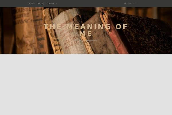 themeaningofme.com site used Head Blog