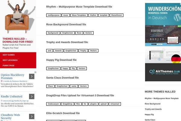 Bloggist theme site design template sample