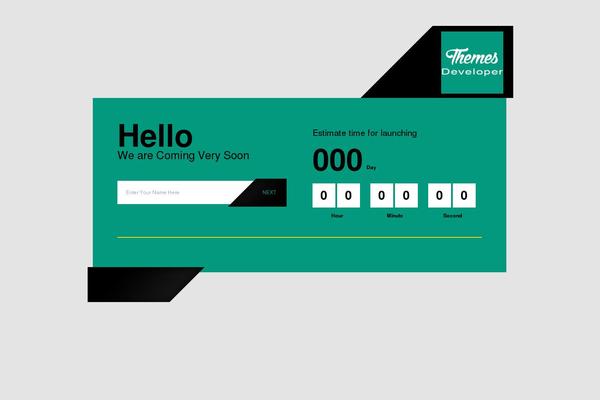 Site using Nifty-coming-soon-and-under-construction-page plugin