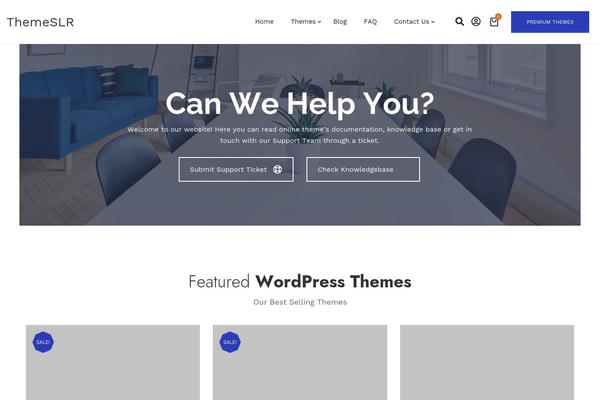 themeslr.com site used Thecrate