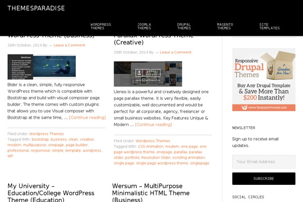 Genesis theme site design template sample