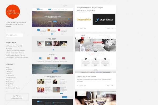 Gridlocked theme site design template sample
