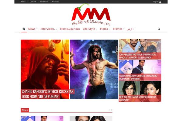 Minimalist Newspaper theme site design template sample