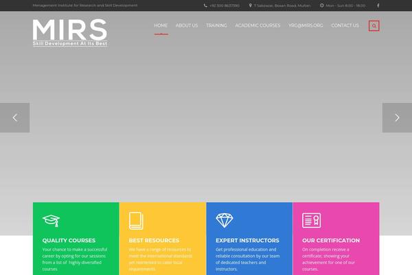 Masterstudy-child theme site design template sample