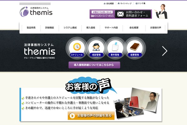 Themis theme site design template sample