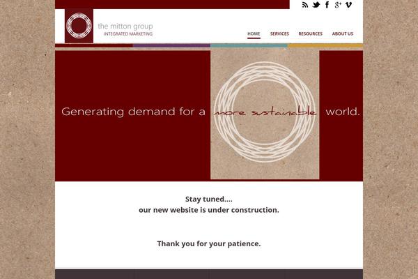 Vanguard theme site design template sample