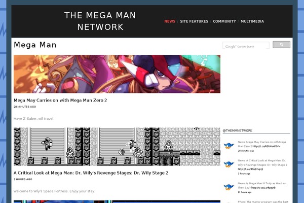 Site using Super RSS Reader plugin