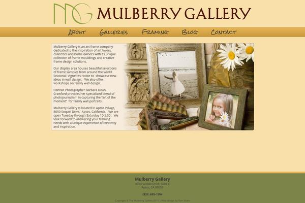 Mulberry theme site design template sample