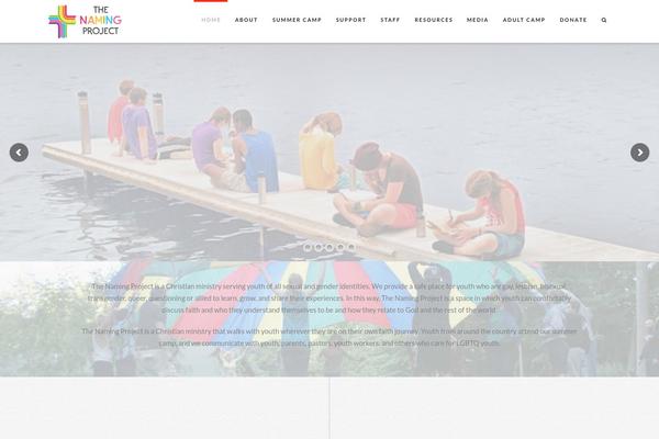 X Child theme site design template sample