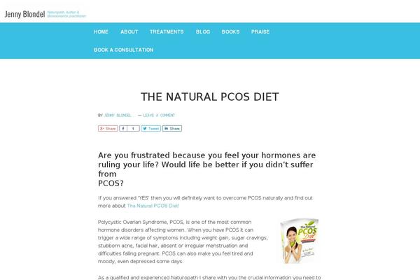 thenaturalpcosdiet.com site used Genesis