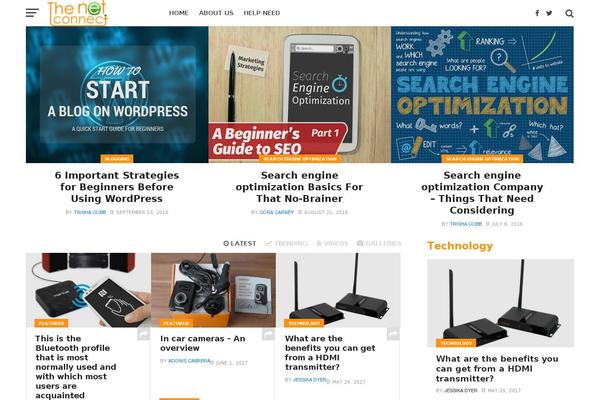 Click-mag theme site design template sample