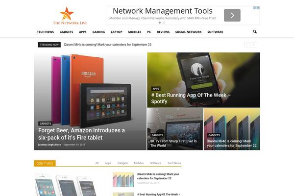 Blossom Magazine theme site design template sample