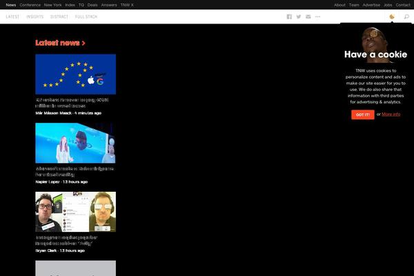 thenextweb.org site used Cyberdelia