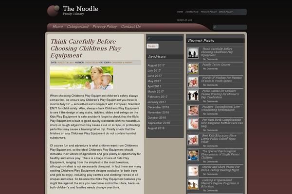 Evening Shade theme site design template sample