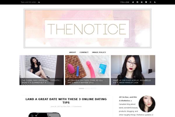 Primrose theme site design template sample