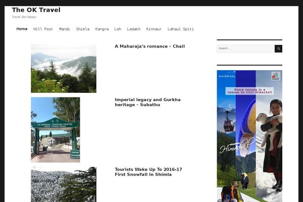 theoktravel.com site used Travel Diaries