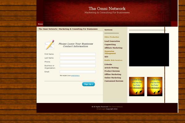 Site using WP Lead Plus Free Squeeze Page Creator plugin