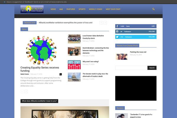 Site using Sno-student-news-source plugin