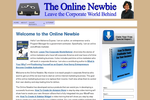 theonlinenewbie.com site used Nadege