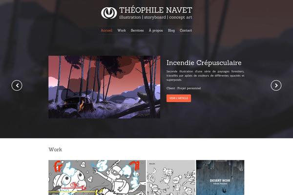theophilenavet.com site used Chemistry-child-theme