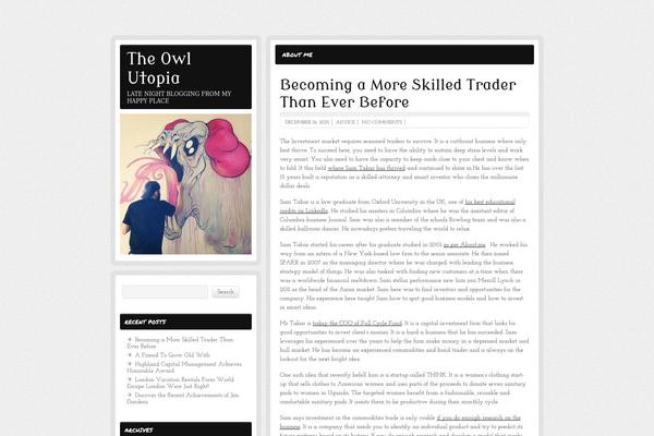 Blog Aarambha theme site design template sample