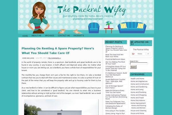 thepackratwifey.com site used Packratwifeyblue