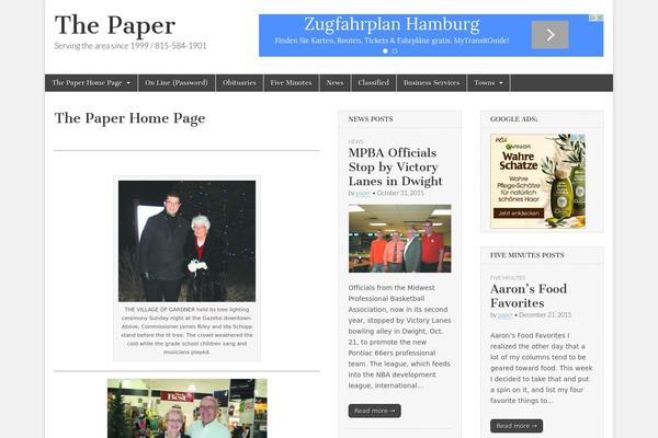 Writemag theme site design template sample