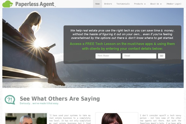 thepaperlessagent.com site used Newslog