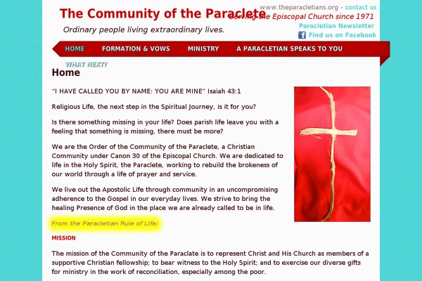 theparacletians.org site used Paraclete_theme_new5