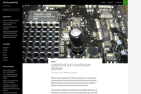 Twenty Fourteen theme site design template sample