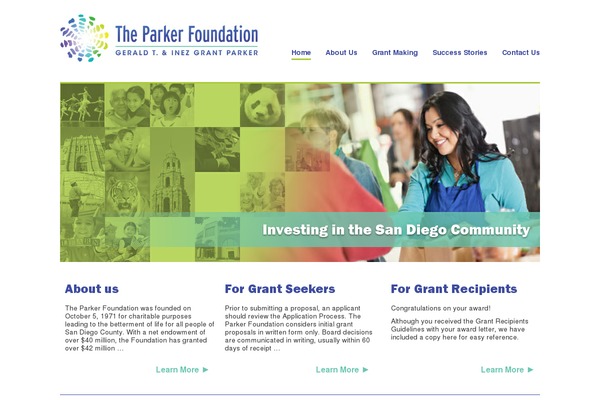 Parker theme site design template sample