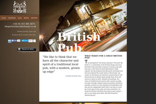 TheParlour theme websites examples