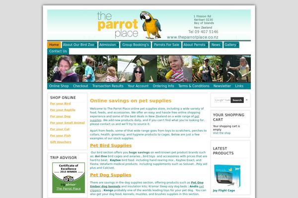 Storefront Child theme site design template sample