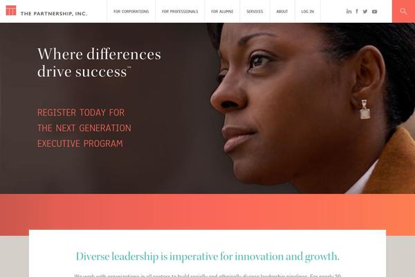 partnership theme websites examples