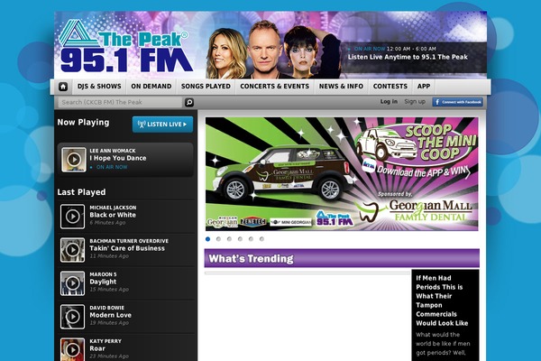 Corus-fm-radio theme site design template sample