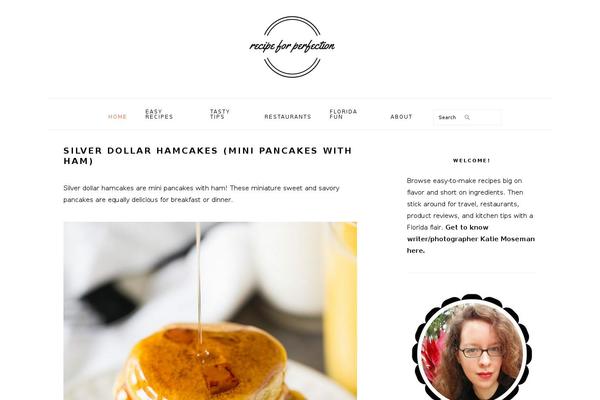 Foodie Pro theme site design template sample