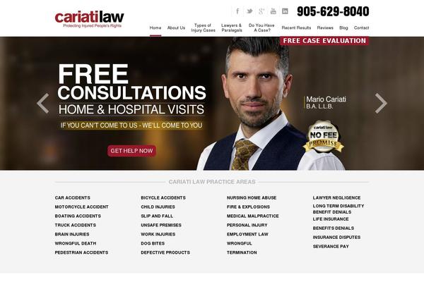 thepersonalinjurylawyers.ca site used Cariati