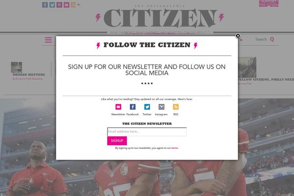 citizen theme websites examples