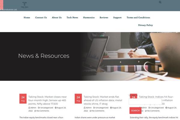 bizindustries theme websites examples