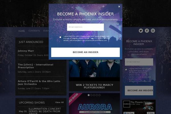 Phoenix theme site design template sample