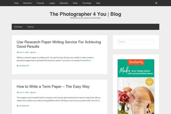 Clean Box theme site design template sample