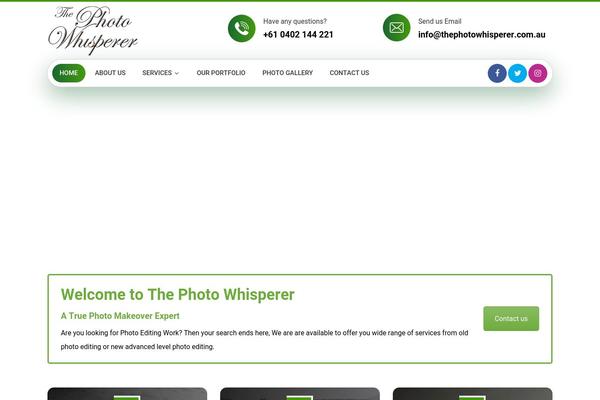 thephotowhisperer.com.au site used Wireframe-ux-2.2