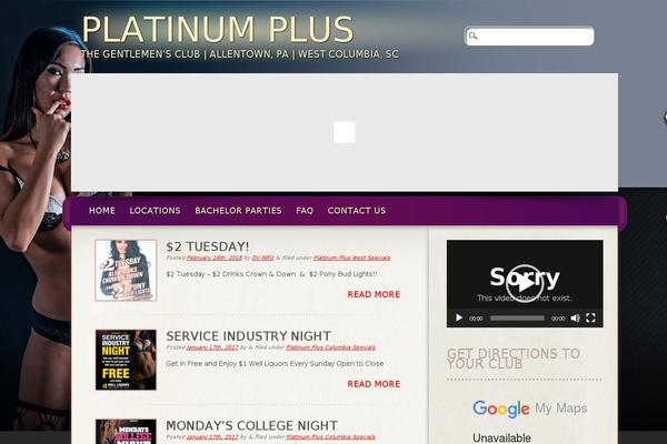 Platinum theme site design template sample