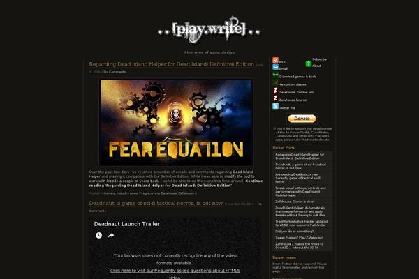Chaoticsoul theme site design template sample