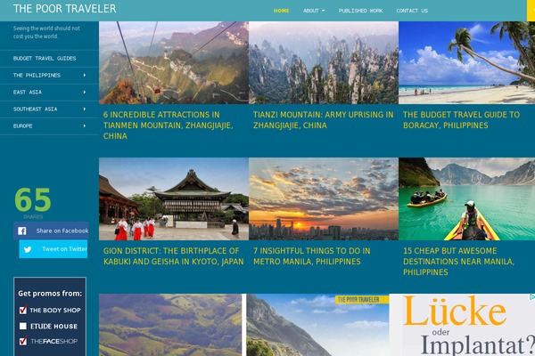 thepoortraveler.net site used Bailey