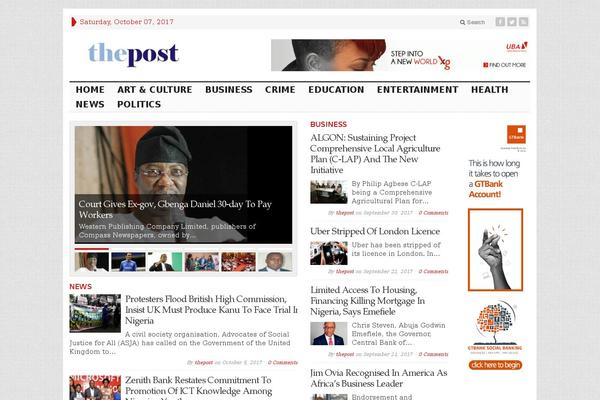 Advanced Newspaper theme site design template sample